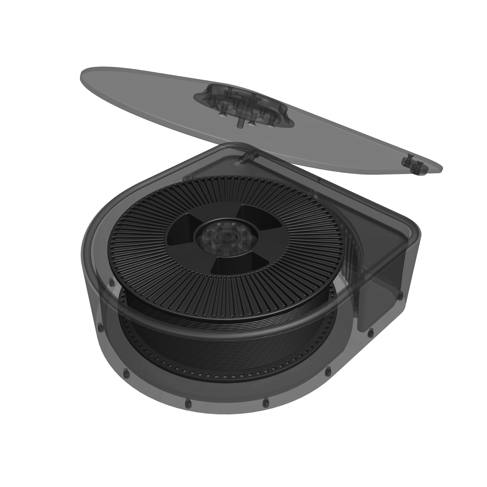 Remorph 3D printer enclosed filament storage